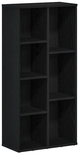 vidaXL Bücherregal Schwarz Eichen-Optik 50x25x104 cm Holzwerkstoff 862470 Bild 2