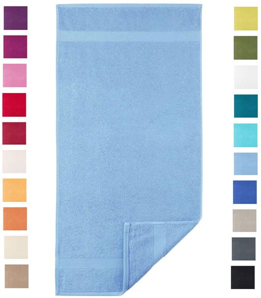 Diamant Handtuch 50x100cm hellblau 450g/m² 100% Baumwolle