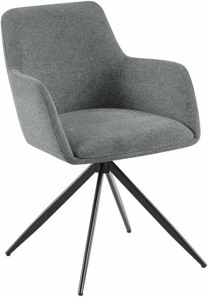 Esszimmerstuhl PELON - Stoff Grau 56x62x81 cm | Essstühle Esszimmerstühle Küchenstühle Wohnzimmerstühle