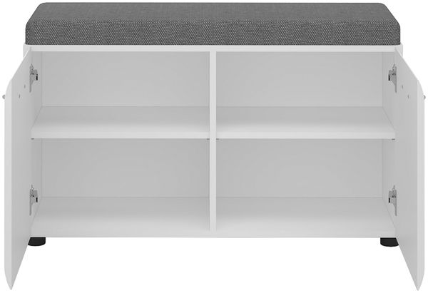 Garderoben-Set 6-teilig mit Garderobenschrank, 2x Garderobenpaneel weiß Hochglanz MALABO-129 Bild 7