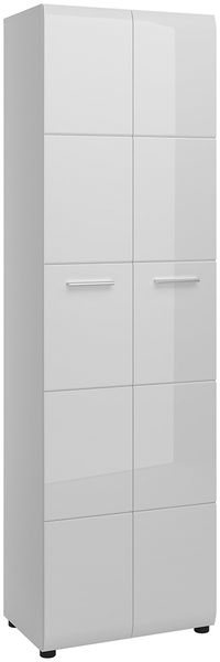Garderoben-Set 6-teilig mit Garderobenschrank, 2x Garderobenpaneel weiß Hochglanz MALABO-129 Bild 9