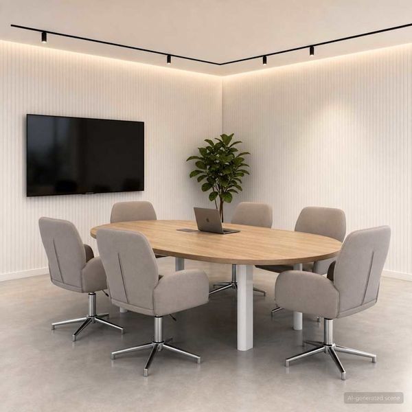 vidaXL Drehstühle 6 Stk. 54 x 58 x 90 cm Taupe Stoff 3428316