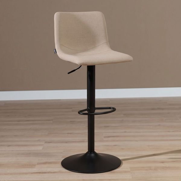Bronx71 Barhocker Eva taupe recycelter Stoff 60 - 76 cm