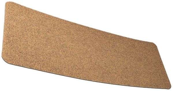 ANRO Fußmatte POET Schuhparkplatz schmal Schmutzfangmatte Unifarben, eckig, Höhe: 3 mm, Schuh-Abstellplatz rutschfest 25x60cm Kräusel Natur wasserdicht