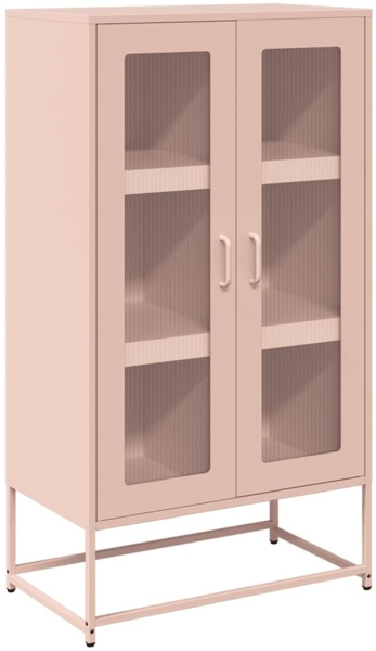 vidaXL Highboard Rosa 68x39x123 cm Stahl 853357
