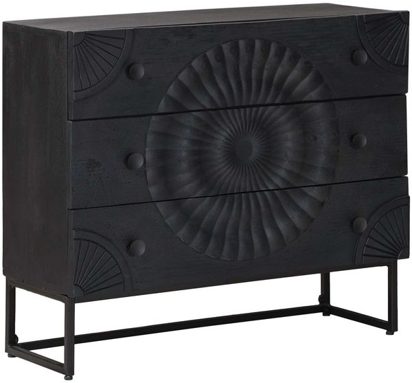 vidaXL Schubladenschrank mit Schubladen Schwarz 75 x 30 x 65 cm 42020084