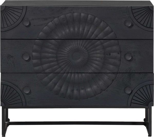 vidaXL Schubladenschrank mit Schubladen Schwarz 75 x 30 x 65 cm 42020084 Bild 3
