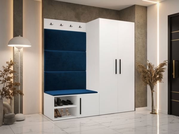 Garderoben-Set Mapreni I (Farbe: Weiß, Manila 26)