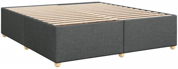 vidaXL Boxspringbett mit Matratze Dunkelgrau 180x200 cm Stoff 3289074 Bild 9