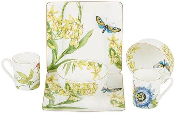 Villeroy & Boch Signature Amazonia Frühstücks-Set für 2 Personen / 6 Teile