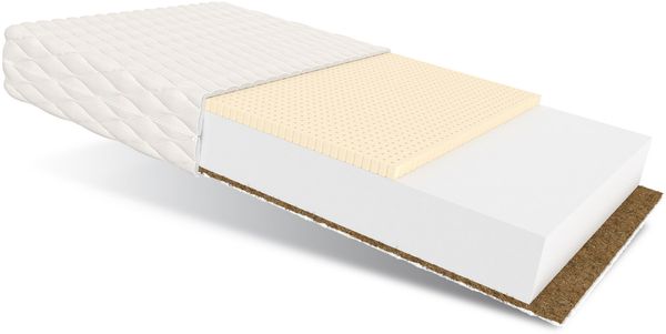 Matratze PIKOLO 140x200 H2/H4 13 cm Kokos Latex Polyurethanschaum Klimafaser Kindermatratze