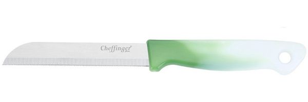 1 Stück Küchenmesser 18 cm mit ergonomischem Griff - vielseitig & pflegeleicht, Dunkelgrün