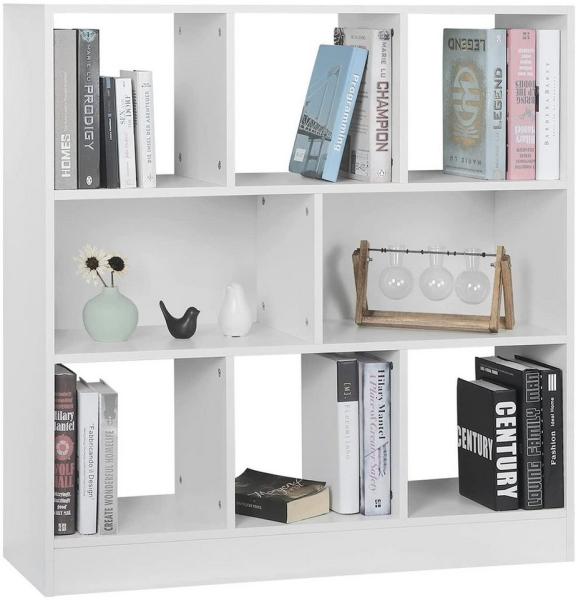 Woltu Bücherregal, Set 1-tlg, Standregal Lageregal mit 8 Fächern Aktenregal