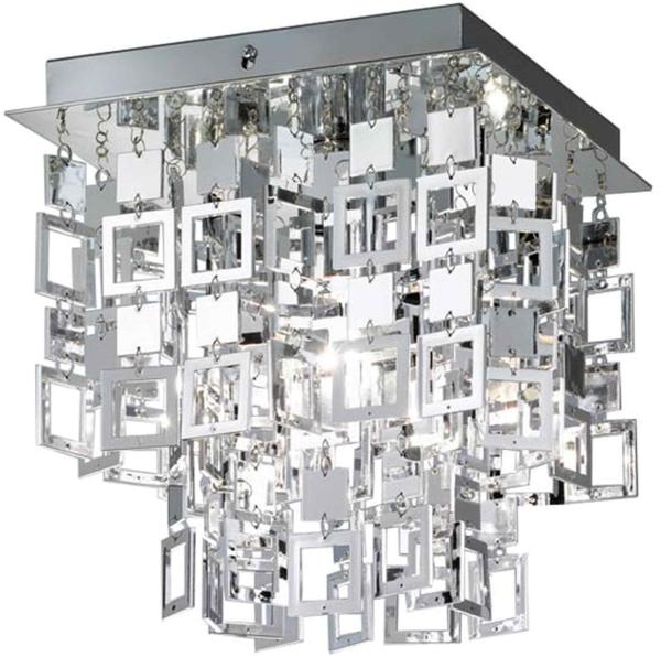 Reality|Trio Deckenleuchte RL149, Deckenlampe, chrom 24x24 cm