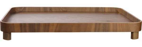 ASA Wood Walnuss Tablett auf Fuß 45,5 x 36 x 5,5 cm
