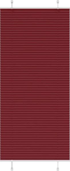 vidaXL Plissee Bordeauxrot 95x200 cm Stoffbreite 94,4 cm Polyester 4015261