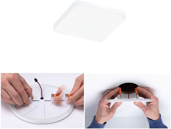 Paulmann 79935 LED Einbaupanel Veluna Edge IP44 90x90 mm 4000K Weiß