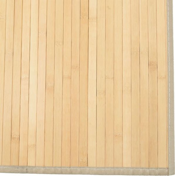 vidaXL Teppich Rechteckig Hell Natur 80x1000 cm Bambus 376933 Bild 6