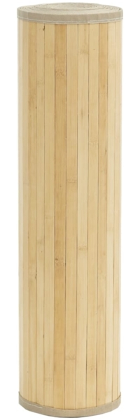 vidaXL Teppich Rechteckig Hell Natur 80x1000 cm Bambus 376933