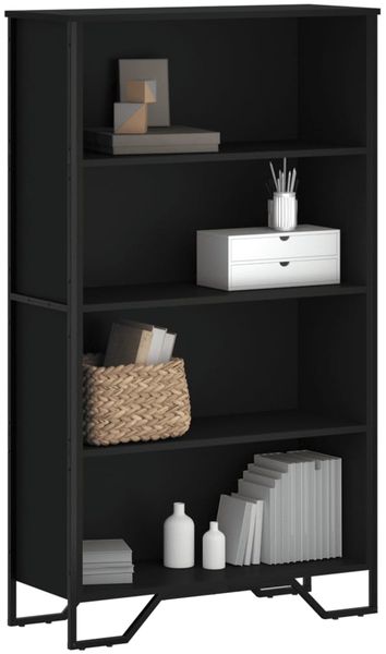 vidaXL Bücherregal Schwarz 80x31x137,5 cm Holzwerkstoff 848629