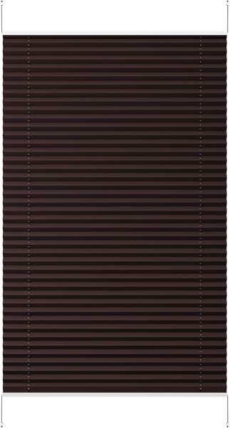 Sekey Plissee Faltrollo Klemmfix ohne Bohren Mokka 90x120 cm