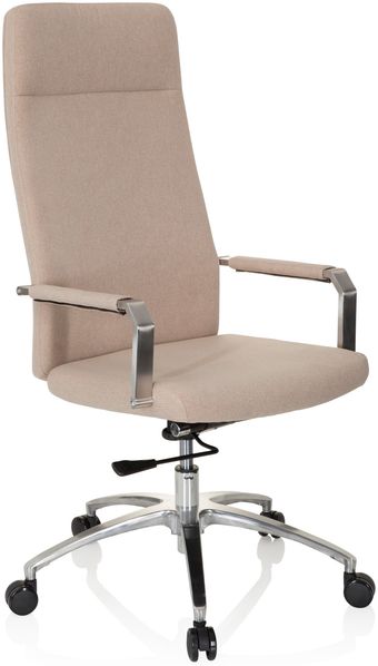 hjh OFFICE Home Office Bürostuhl SARANTO PLUS I Stoff beige Bild 2