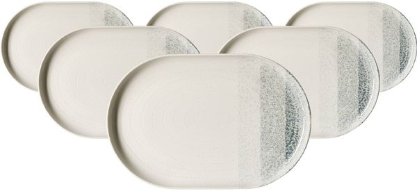 Ritzenhoff & Breker Trio Servierplatte 30 x 20 cm 6er Set - Grau