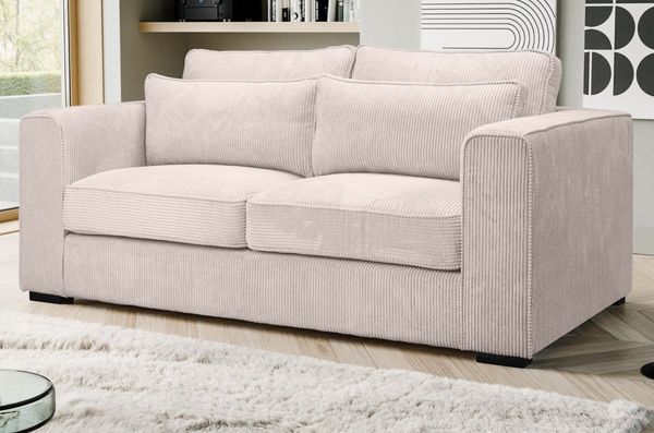 Sofa Canedo in grau-beige 2,5-Sitzer 200 cm