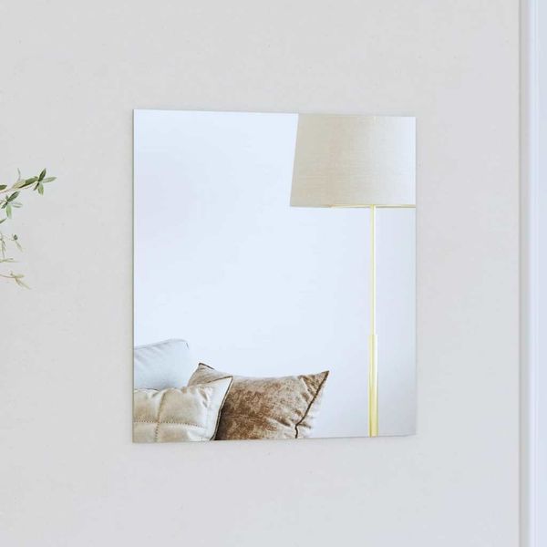 vidaXL Wandspiegel Quadratisch 40 x 40 cm Gehärtetes Glas 42023008