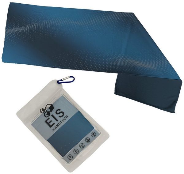 speecheese Sporthandtuch Blaues Wellenmuster Eishandtuch für Fitness-Liebhaber