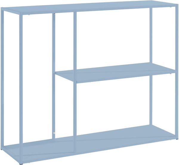 Bücherregal >Vilde< in Blau, Metall - 100x80x30cm (BxHxT)