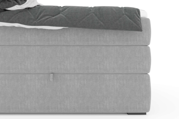 99rooms Dante Boxspringbett Strukturstoff INARI Pastellblau Bonell-Federung 180x200 cm Bild 7