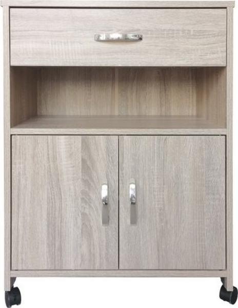 HTI-Living Hochschrank Küchenschrank Sonoma Blanca (Stück, 1-St, 1 Schrank) Mehrzweckschrank Anrichte Bild 2
