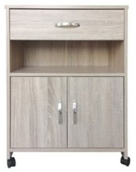 HTI-Living Hochschrank Küchenschrank Sonoma Blanca (Stück, 1-St, 1 Schrank) Mehrzweckschrank Anrichte Bild 4
