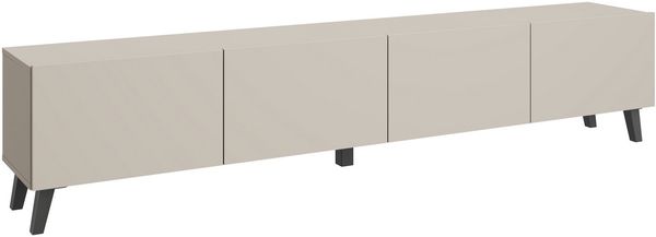 Home affaire Lowboard LOWBOARD PHUKET II, TV-Kommode Breite 190cm (1 St), Modernes, griffloses Design mit 4 Klappen in eleganten, matten Farben