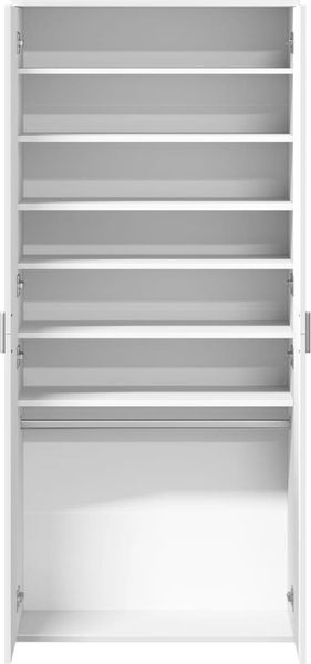 vidaXL Schuhschrank Weiß 80×39×178 cm Holzwerkstoff 3276672 Bild 6