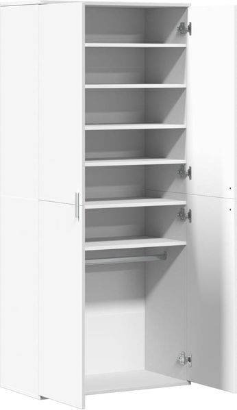 vidaXL Schuhschrank Weiß 80×39×178 cm Holzwerkstoff 3276672 Bild 7