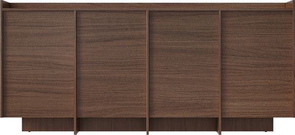 skølm 'Meili' Kommode Walnuss-Optik, mit 4 Push-to-Open Türen und 8 Fächern, Sideboard, 180x38x85 cm Bild 11