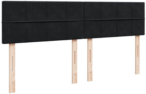 vidaXL Boxspringbett mit Matratze Schwarz 180x200 cm Samt 3286380 Bild 8