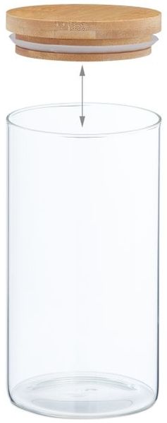 Relaxdays 3er Set Vorratsgläser mit Deckel 1000 ml Bild 7