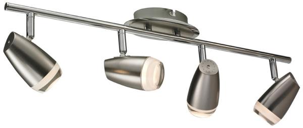 LED Spotleiste, beweglich, Chrom, klar, 4 flammig, L 58cm