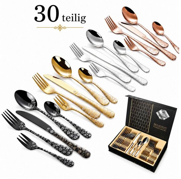 Faizee Home Besteck-Set Faizee Home Besteck-Set Faizee Home mit Ornament-Design, mehrfarbig