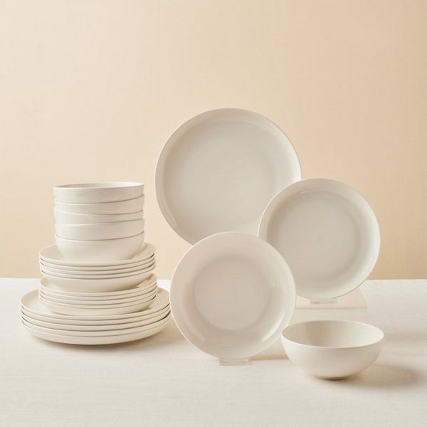 Karaca Geschirr-Set Karaca Streamline Remi 24-tlg Geschirrset für 6 Personen aus Bone