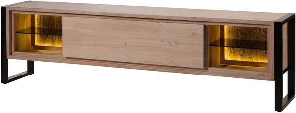 Lowboard Akazie / Altholz 220x40x60 natur lackiert DENVER #117