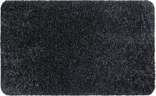 matches21 HOME & HOBBY Fußmatte Große Schmutzfangmatte für innen schwarz meliert in 50x80 cm, rechteckig, Höhe: 6 mm, Saugstarke Sauberlaufmatte als waschbarer Türmatte Fussabtreter