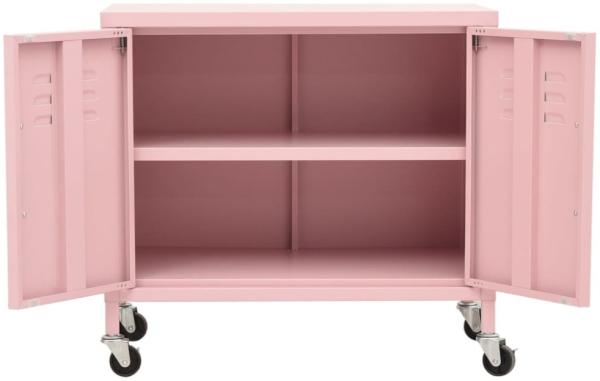 vidaXL Lagerschrank Rosa 60x35x56 cm Stahl 336265 Bild 9