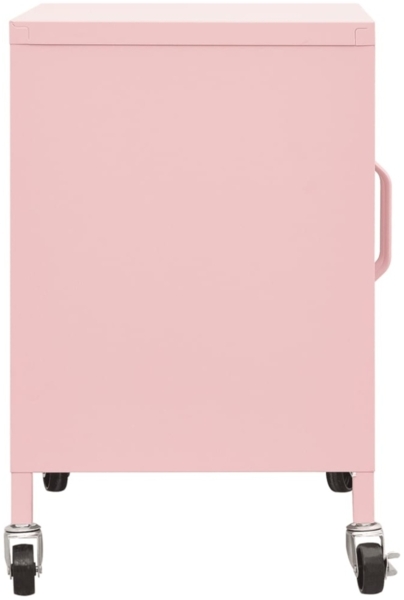 vidaXL Lagerschrank Rosa 60x35x56 cm Stahl 336265 Bild 8
