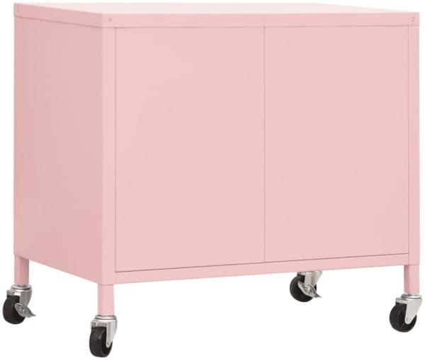 vidaXL Lagerschrank Rosa 60x35x56 cm Stahl 336265 Bild 5