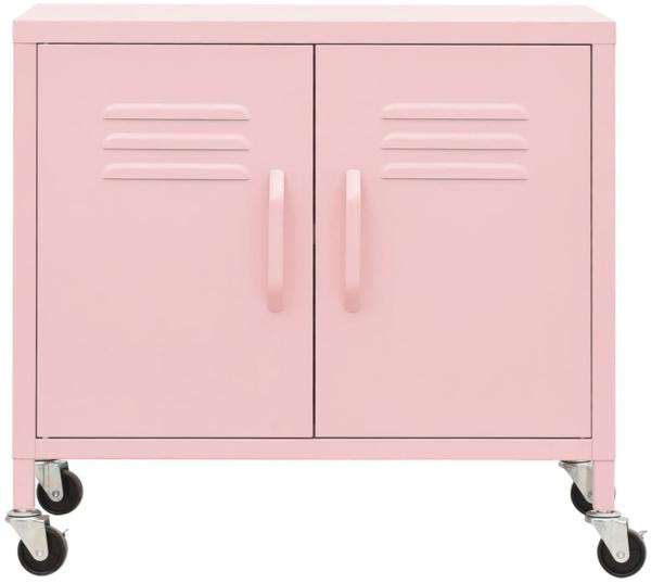 vidaXL Lagerschrank Rosa 60x35x56 cm Stahl 336265 Bild 3