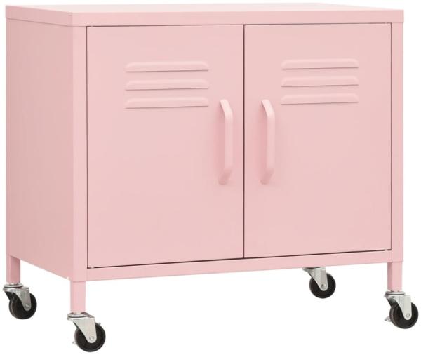vidaXL Lagerschrank Rosa 60x35x56 cm Stahl 336265 Bild 2